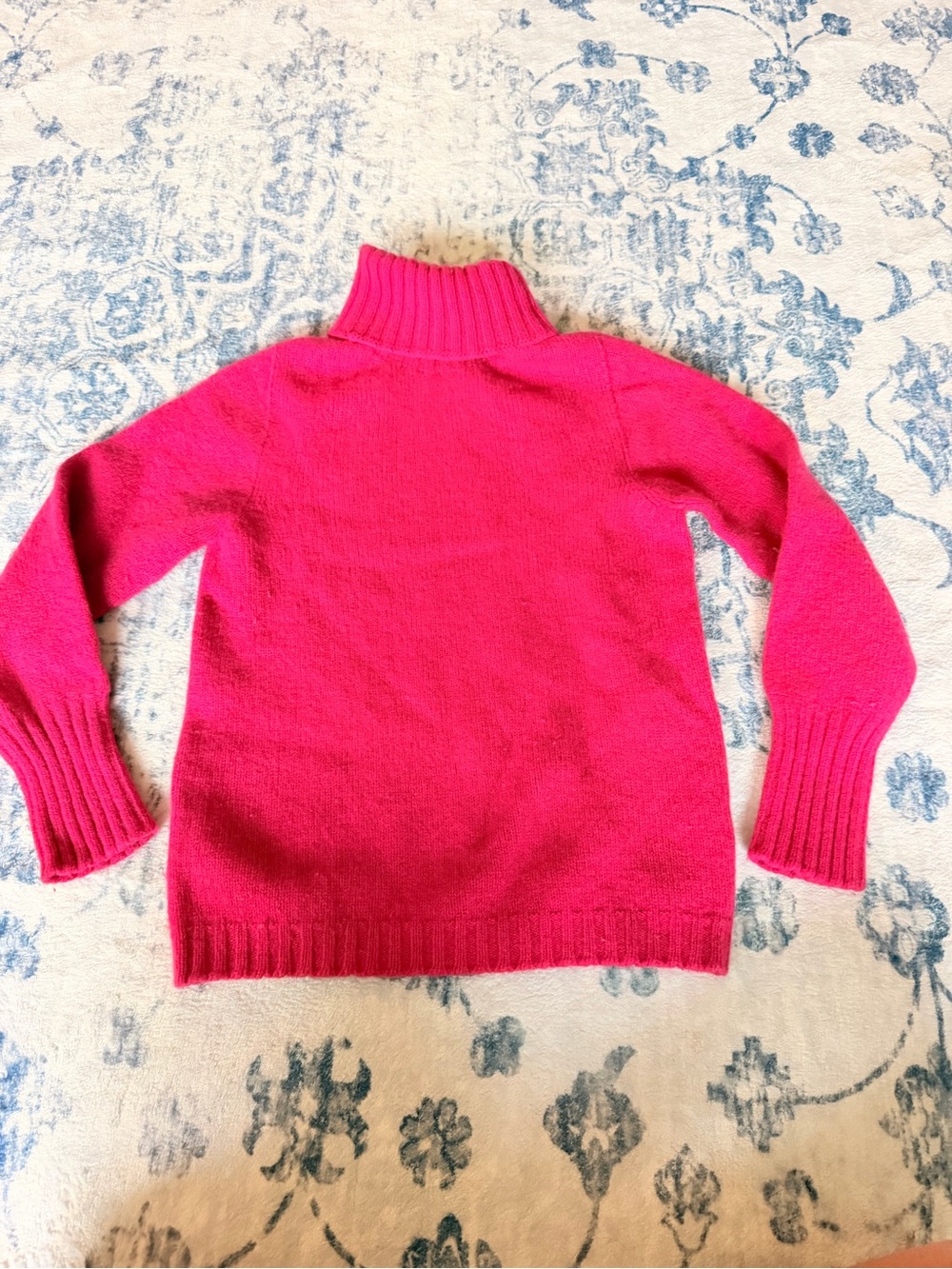 Pinotti 100% Cashmere Kids Medium Pink Turtleneck Sweater Made in Italy